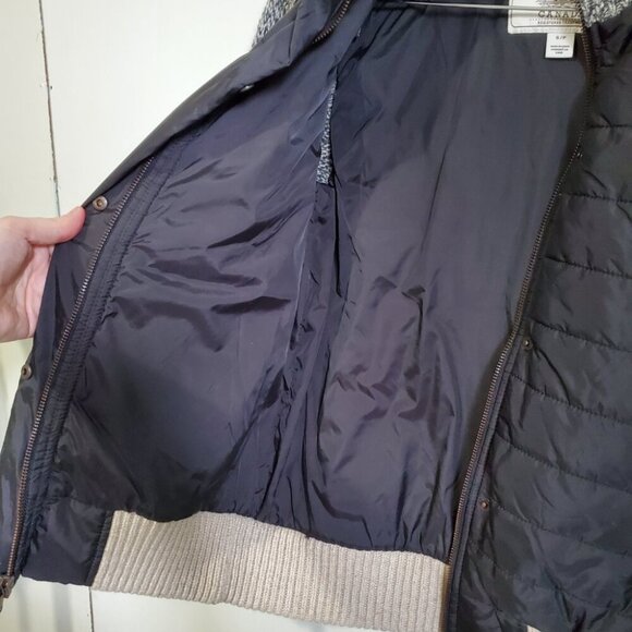 Rare~ Roots Gray Quilted Women's Jacket - Picture 8 of 16